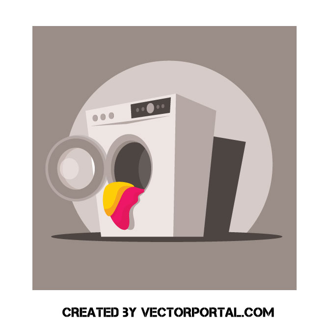 Washing machine clip art.ai Royalty Free Stock SVG Vector and Clip Art ...