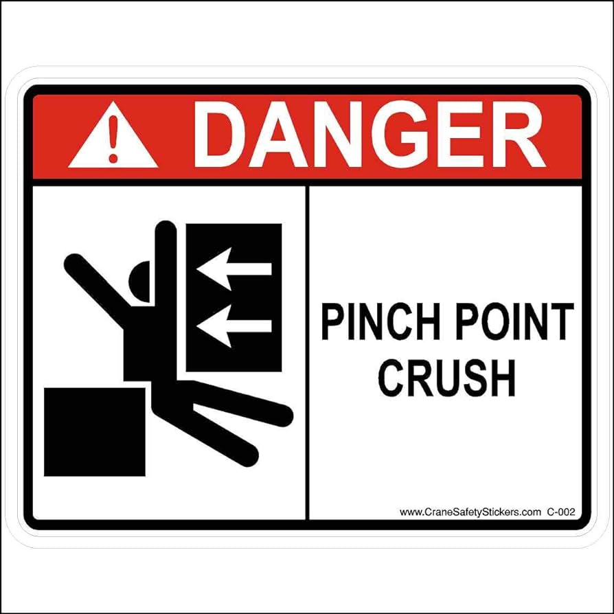 Danger Pinch Point Keep Clear Of Moving Parts Decal Multi Pack Clip Art Library