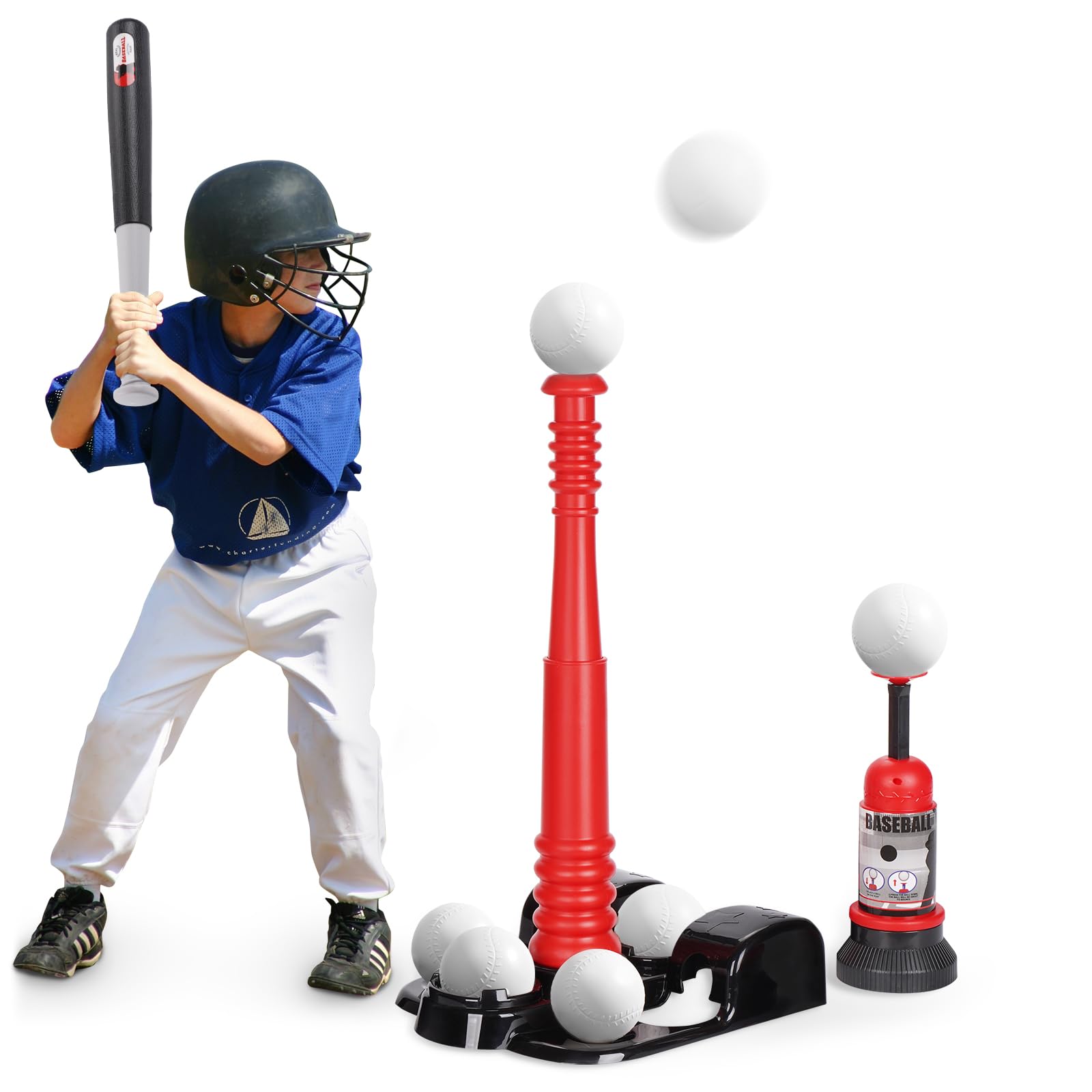 Amazon.com: KIZJORYA T Ball Set, Tee Ball Set for Kids 3-5 with 6 ...