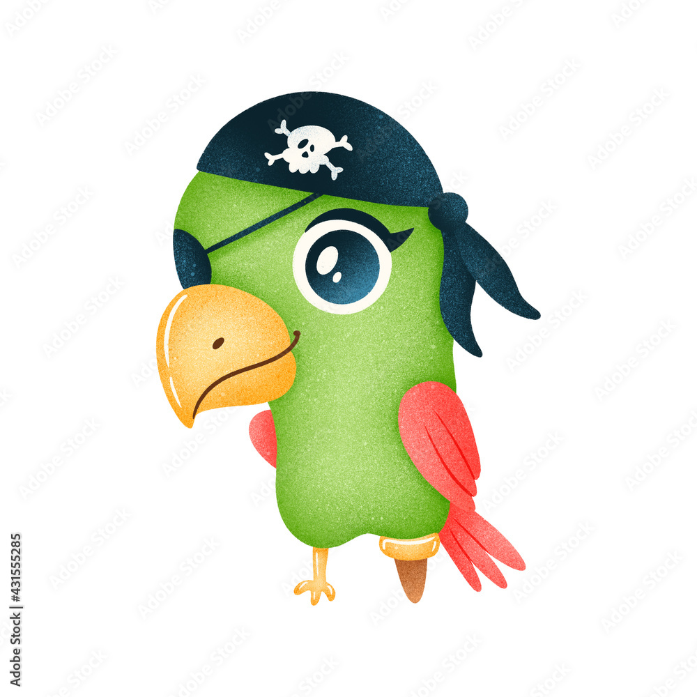 Pirate Parrot clip art - Clip Art Library