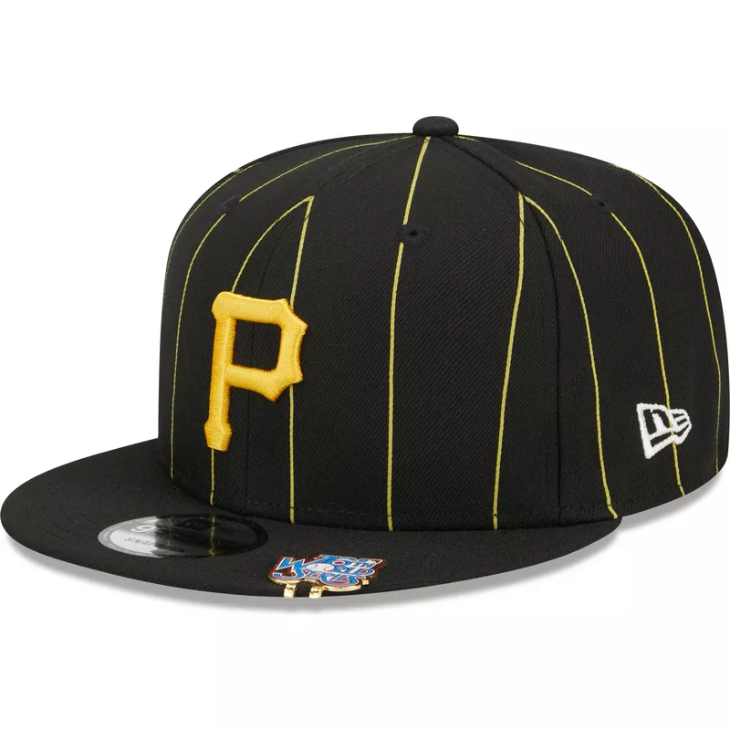 New Era Flat Brim 9FIFTY Pinstripe Visor Clip Pittsburgh Pirates MLB ...