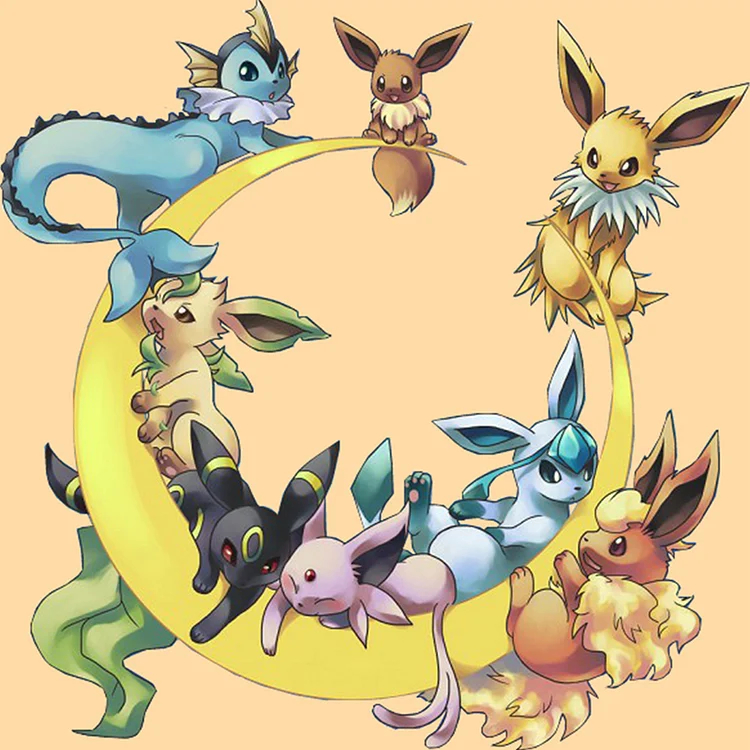 The Different Evolutions Of Eevee | sincovaga.com.br - Clip Art Library