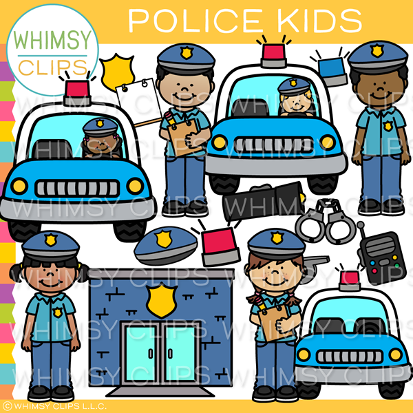 Police Kids Clip Art – Whimsy Clips - Clip Art Library