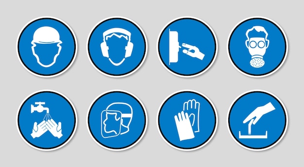 Premium Vector | Work safety signs - Clip Art Library