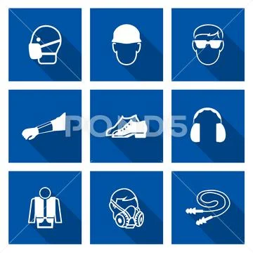 Required Personal Protective Equipment (PPE) Symbol,Safety Icon ...