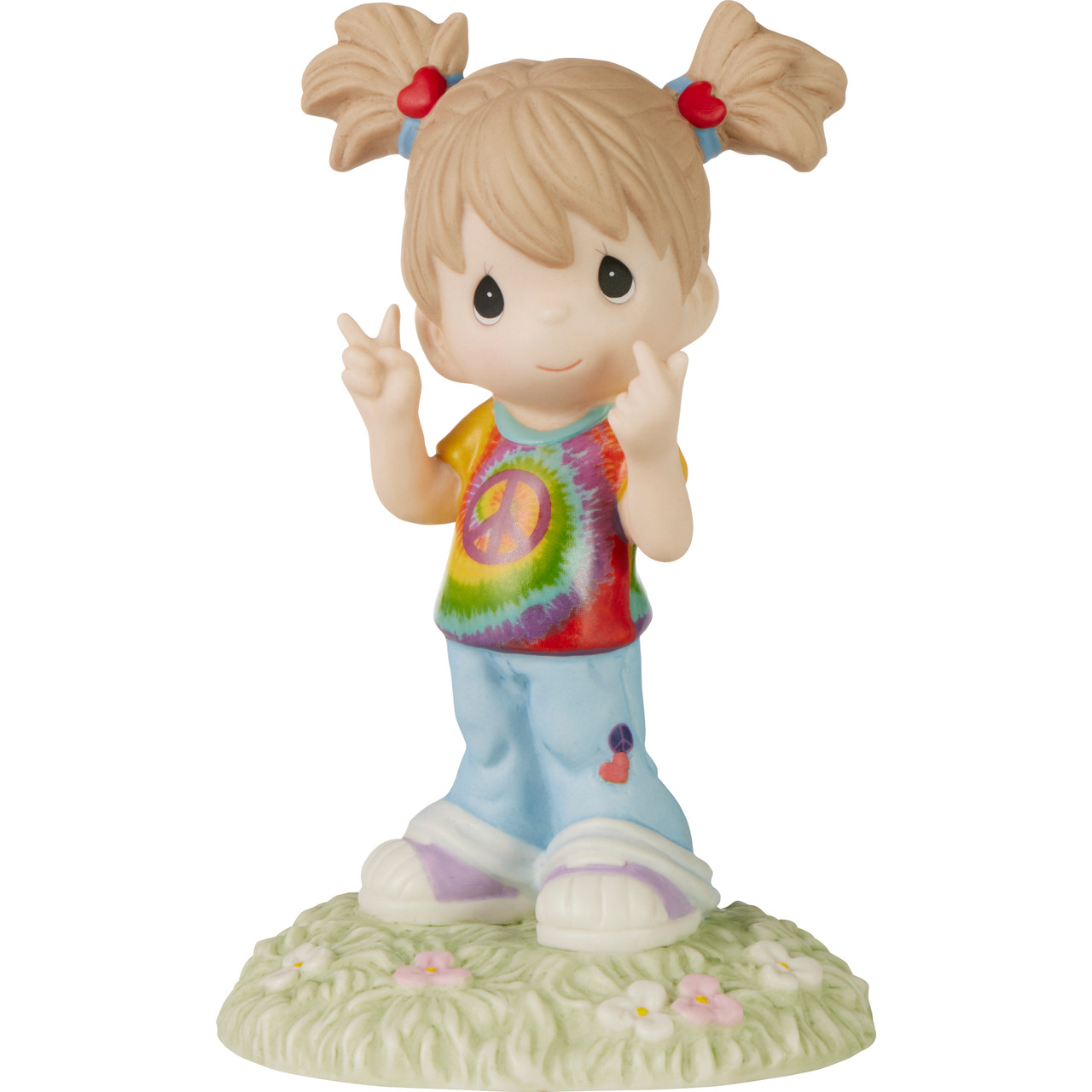 PRECIOUS MOMENT FIGURINE GIRL WITH HEART PEACE ON EARTH - Art - Clip ...