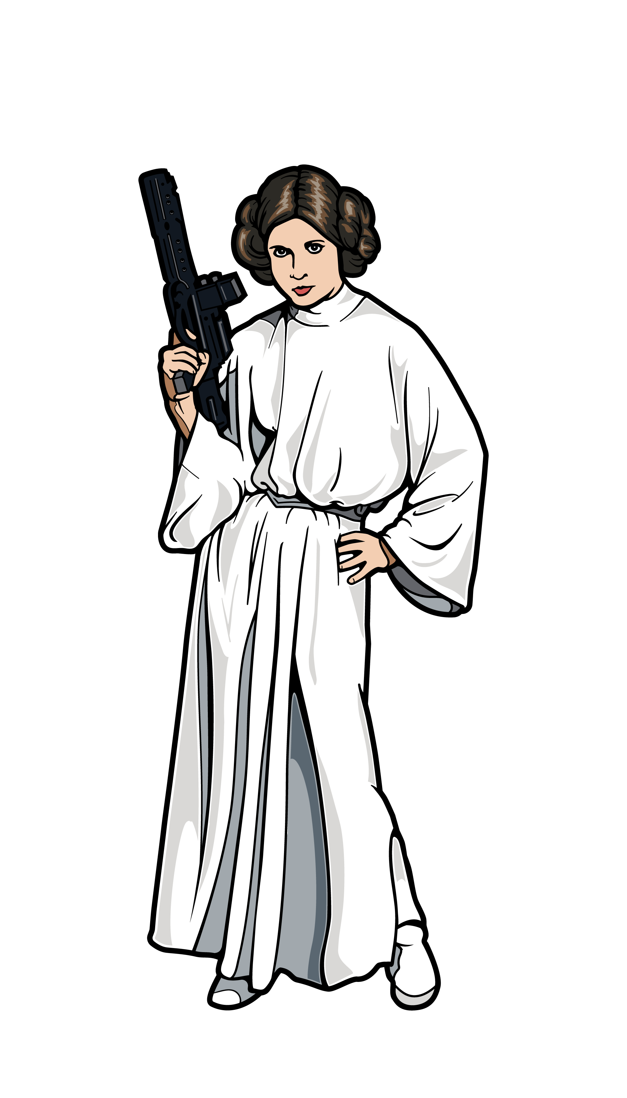 Princess Leia Clipart | Princess cartoon, Star wars, Princess leia ...