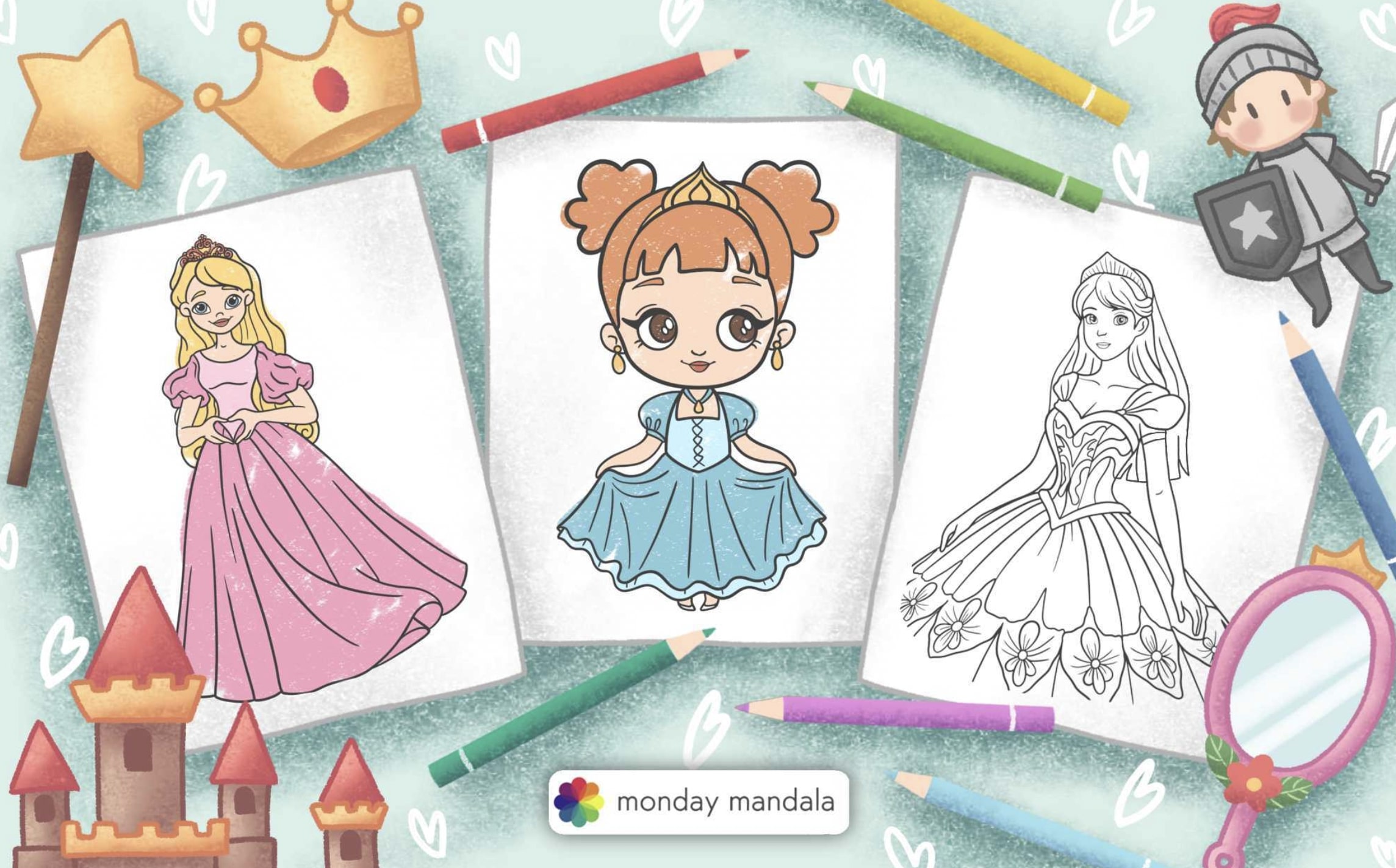 Free clip princess print out, Download Free clip princess print out png ...