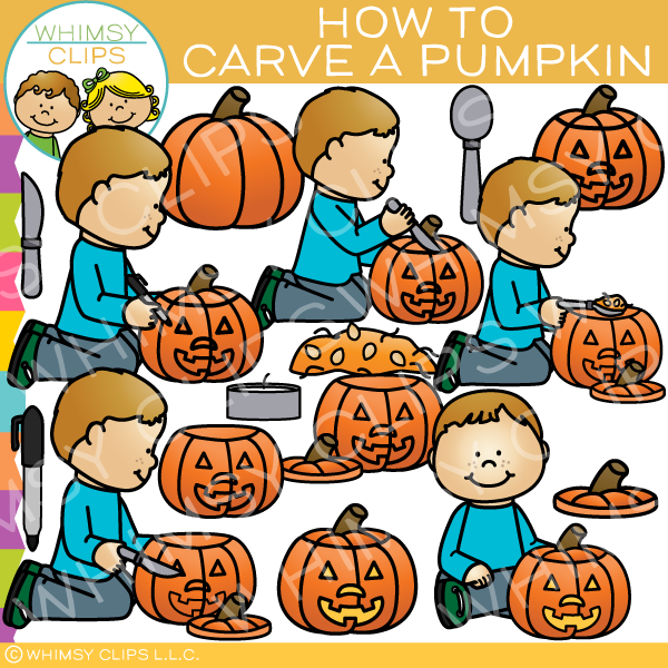 How to Carve a Pumpkin Clip Art - Clip Art Library