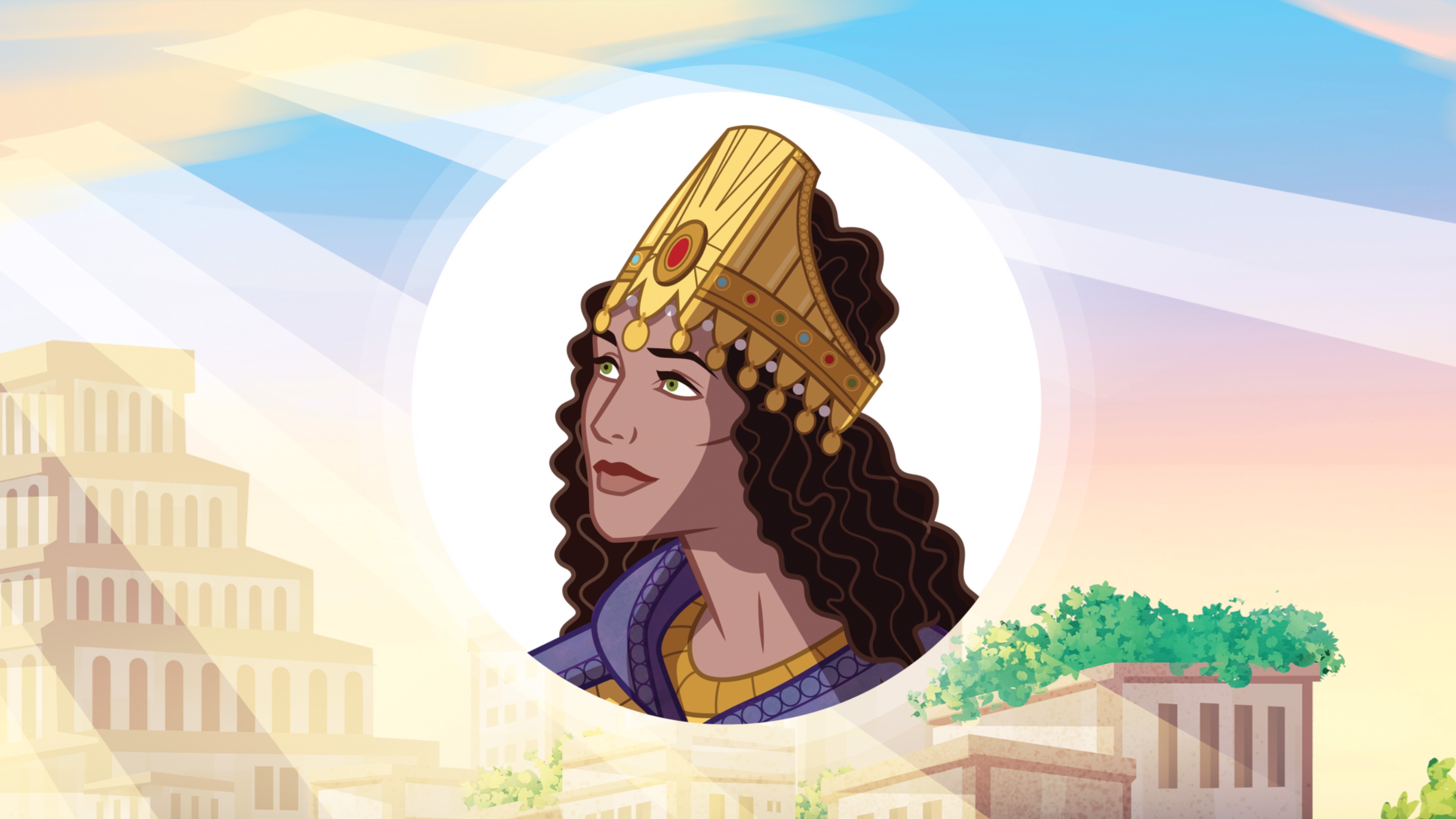 Abeka | Clip Art | Queen Esther —with royal robes - Clip Art Library