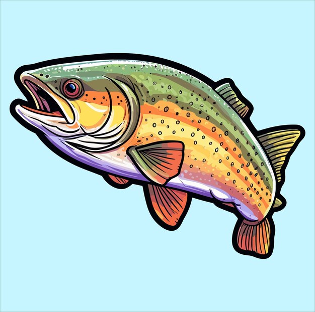 Free clip rainbow trout color, Download Free clip rainbow trout color ...