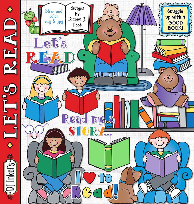 Lets Read Clip Art Download - Clip Art Library