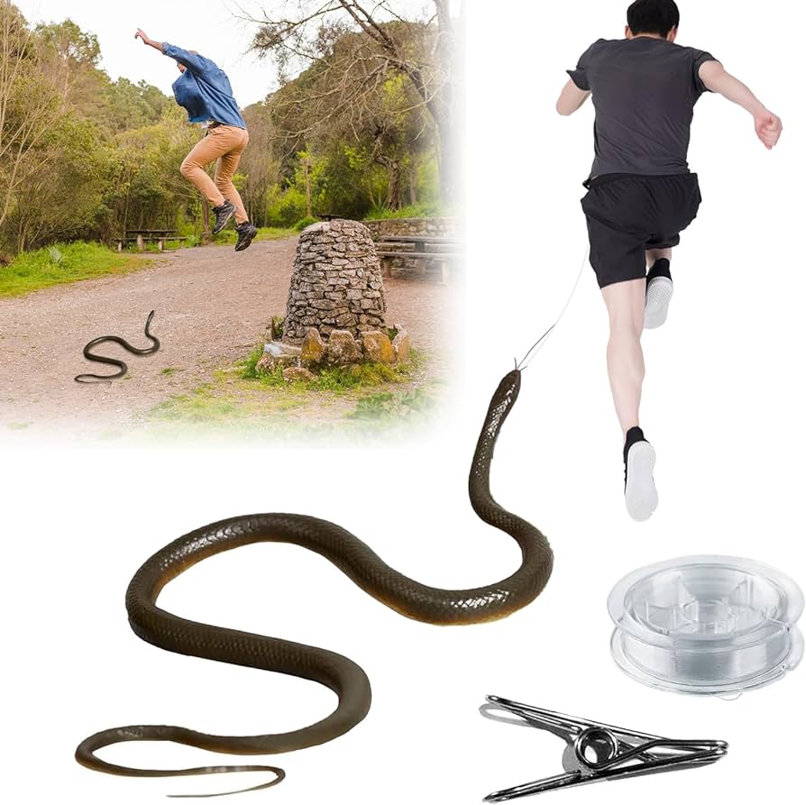 Golf Snake Prank with String and Clip - Snake on A String Prank Props ...