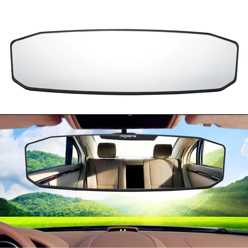 KITBEST 11.8 Inch Anti-Glare Rearview Mirror Wide Angle Panoramic ...