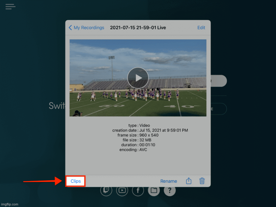 How To Create A Video Clip With The Switcher App - Switcher Studio 