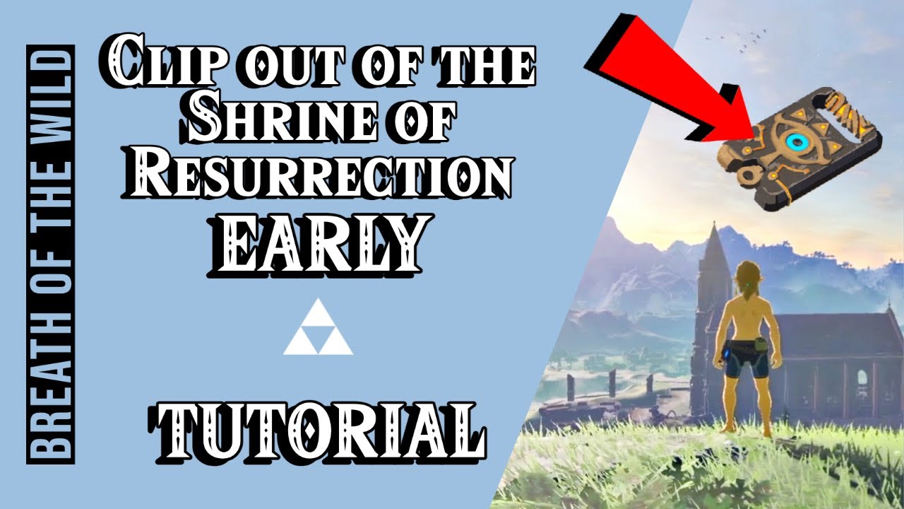 BOTW How to Clip Out of the Shrine of Resurrection EARLY (Speedrun ...