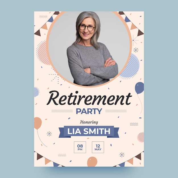 Free clip retirement flyers samples, Download Free clip retirement ...