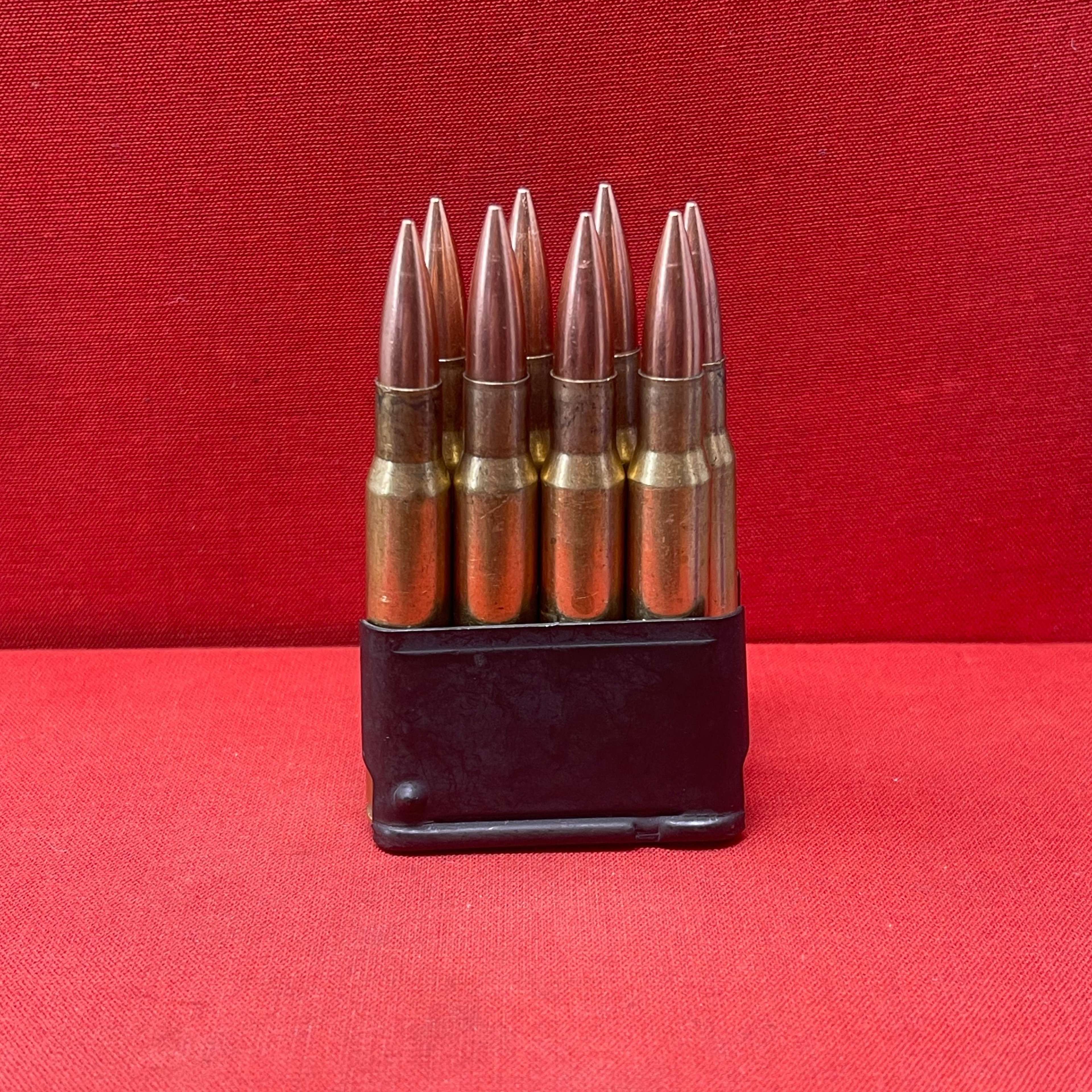 8 X Inert/ Display – .30-06 Springfield Rifle Rounds In M1 Garand ...