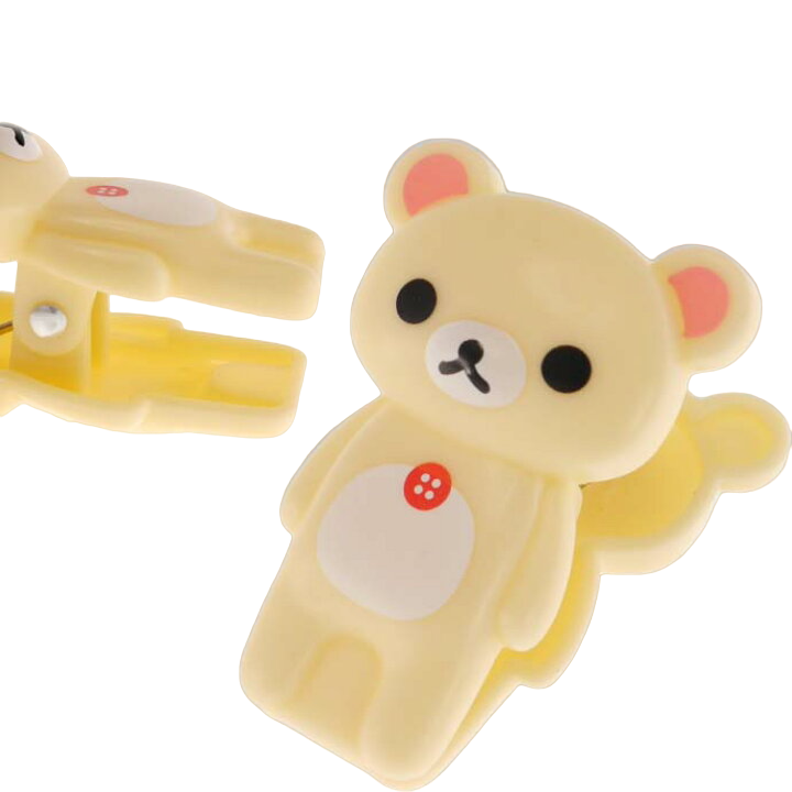 San-x Rilakkuma & Korilakkuma Hair Clips Barrettes – Katzwhiskas - Clip ...