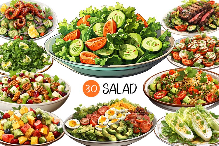 Salad PNG | Vegetable Clip art Bowl Garden Healthy meal cobb - Clip Art ...