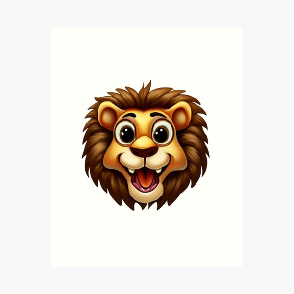 Scary Lion Art Prints for Sale | Redbubble - Clip Art Library