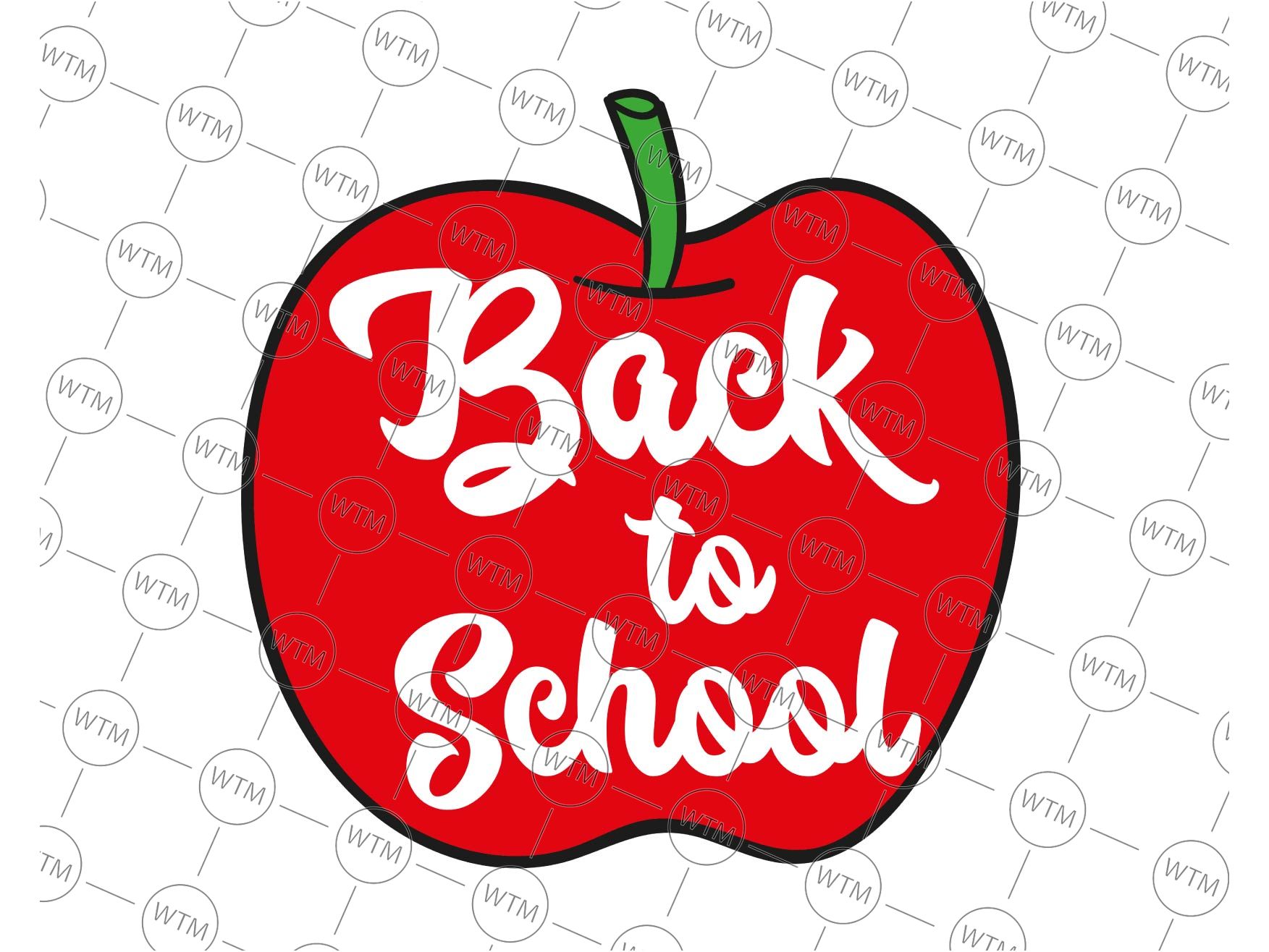 Back To School Apple SVG File - Apple Clip Art - Back To School Cut ...