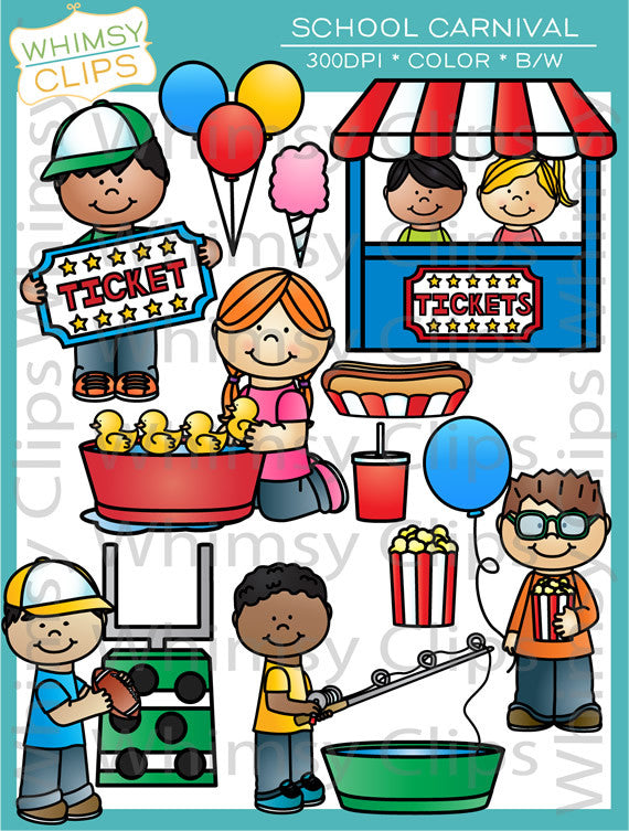 School Carnival Clip Art - Clip Art Library