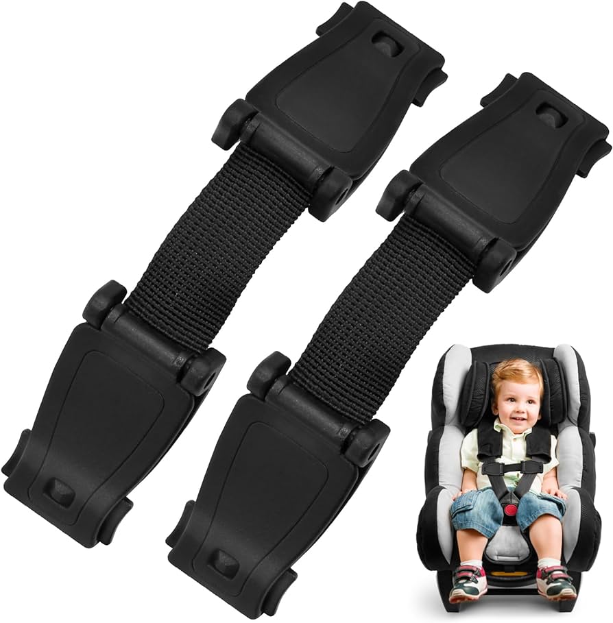 4X Black Inner Car Seat Belt Buckle Clip Safety Covers Kit Universal ...