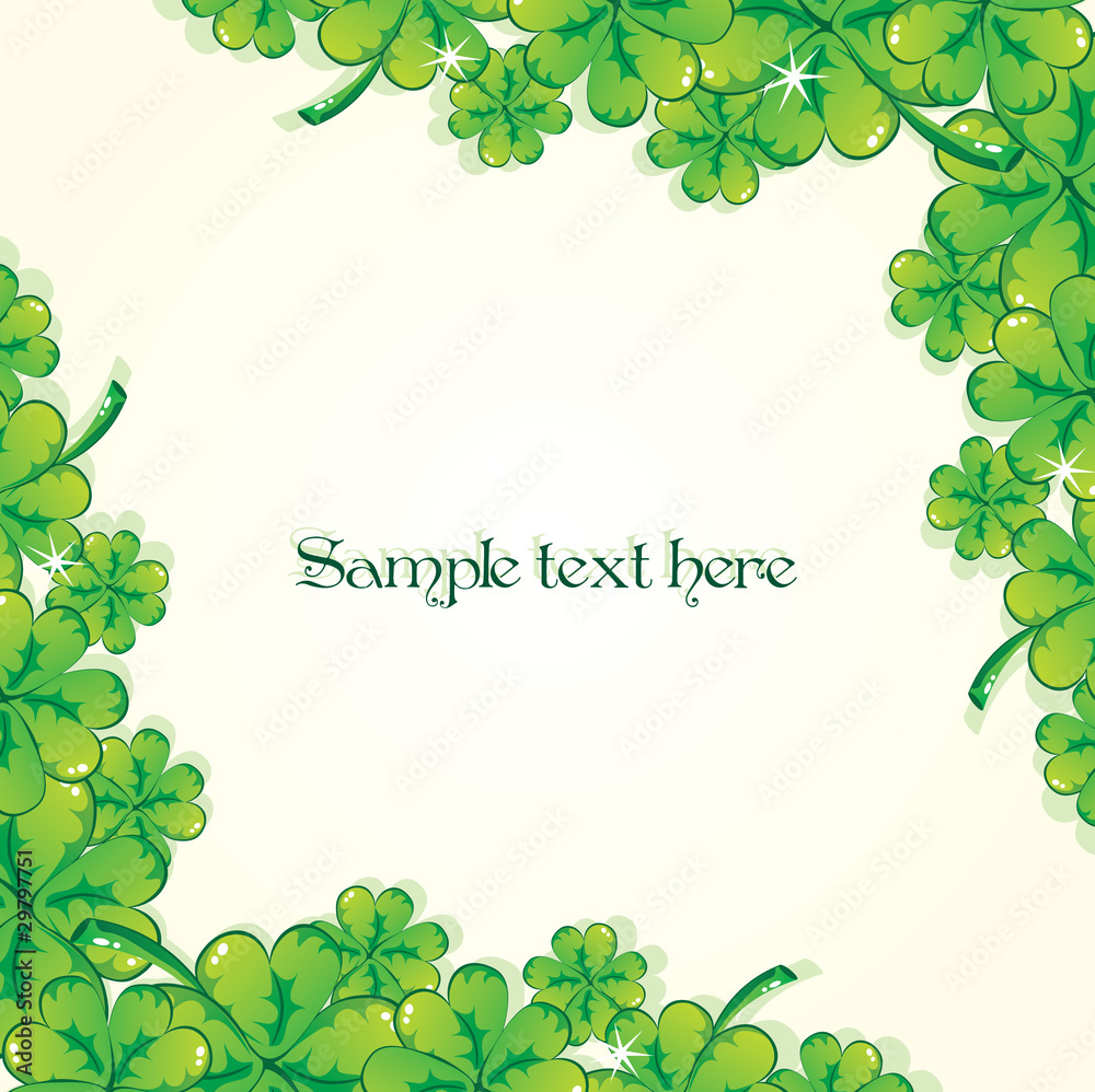 Free clip shamrock corners, Download Free clip shamrock corners png ...