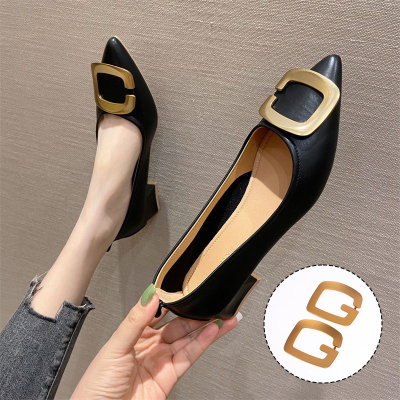 1Pc G-shaped Glossy Shoes Clip Gold Shoe Buckle High Heel Pump Flat ...