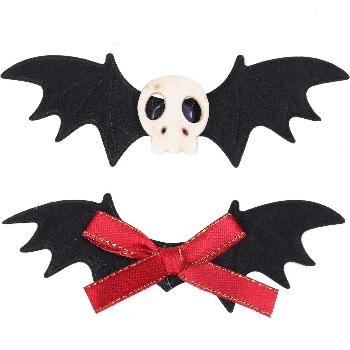 Bat Skull Hair Clips For Women Girls Halloween Bat Devil Wings Hair