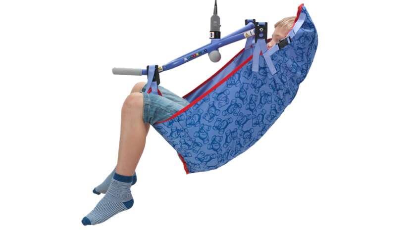 Arjo Patient Lift 4-Point Clip Toileting Sling with Head Support - Clip ...