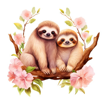 Free clip sloth background, Download Free clip sloth background png ...