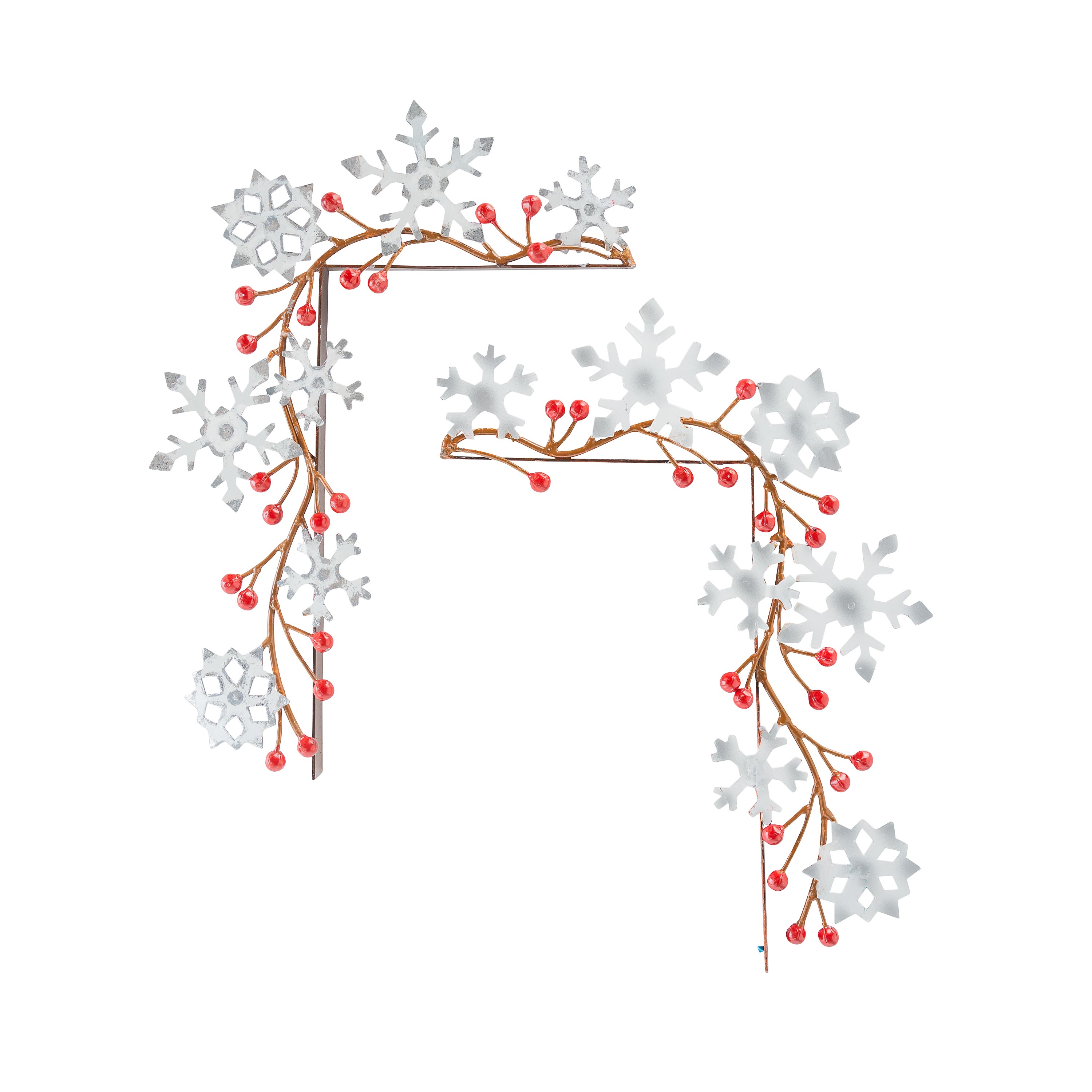 Snowflake Holiday Corner for Easy Decorating - Left | Wind and Weather ...