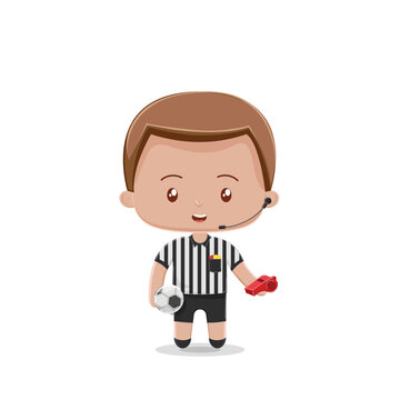 Clipart of a Soccer Referee - Royalty Free Vector Illustration by ...