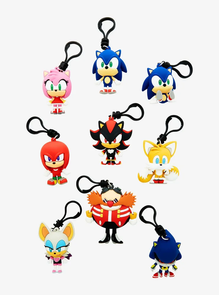 Boxlunch Sonic the Hedgehog Characters Blind Bag Figural Bag Clip ...