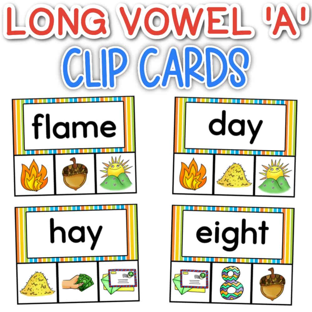 Clip Art: Vowel Sounds Long A-images for Words With Long a Sound ...