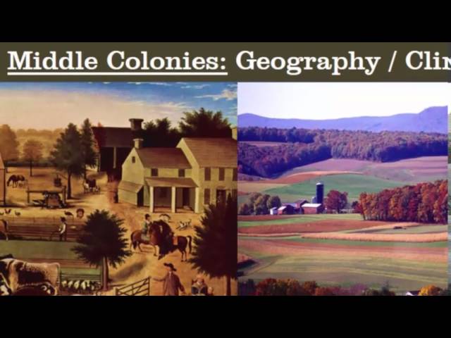 13 Colonies: Comparing Regions New England, Middle, and Southern - Clip ...