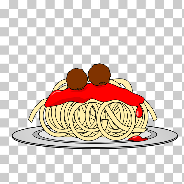 cartoon spaghetti and meatballs Stock Vector Image & Art - Alamy - Clip ...