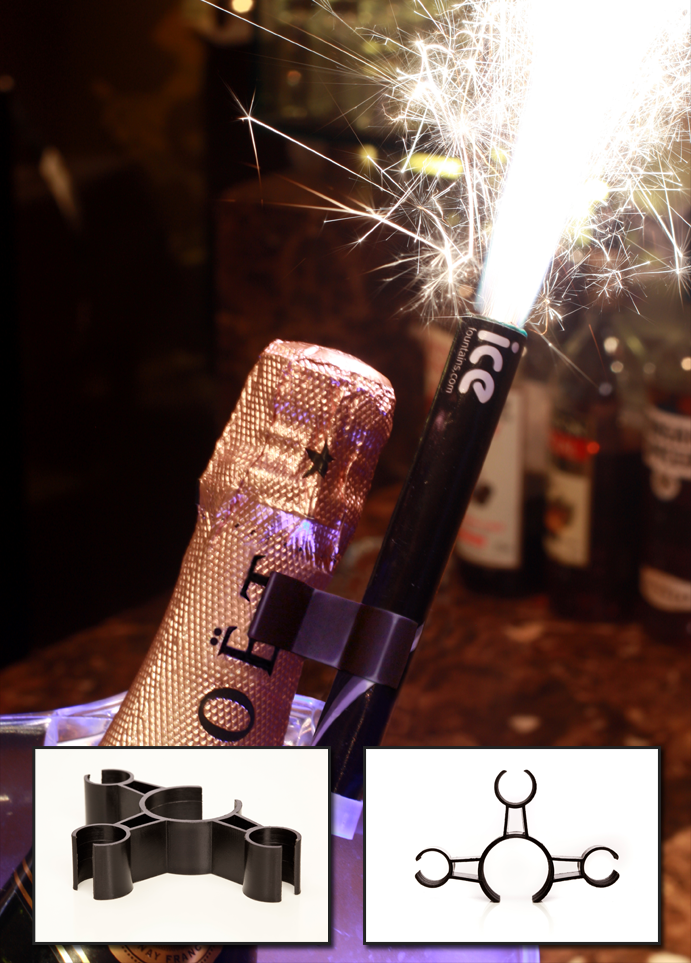 8 Pcs Champagne Sparkler Holder Sparkler Clip Ice Fountain Clip ...