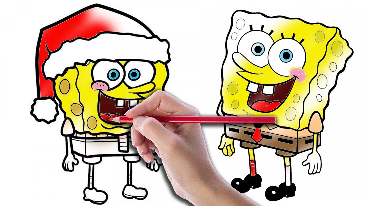 spongebob squarepants christmas coloring pages