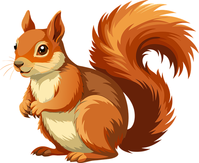 100 Beautiful, Free Squirrel Vector - Pixabay - Pixabay - Clip Art Library