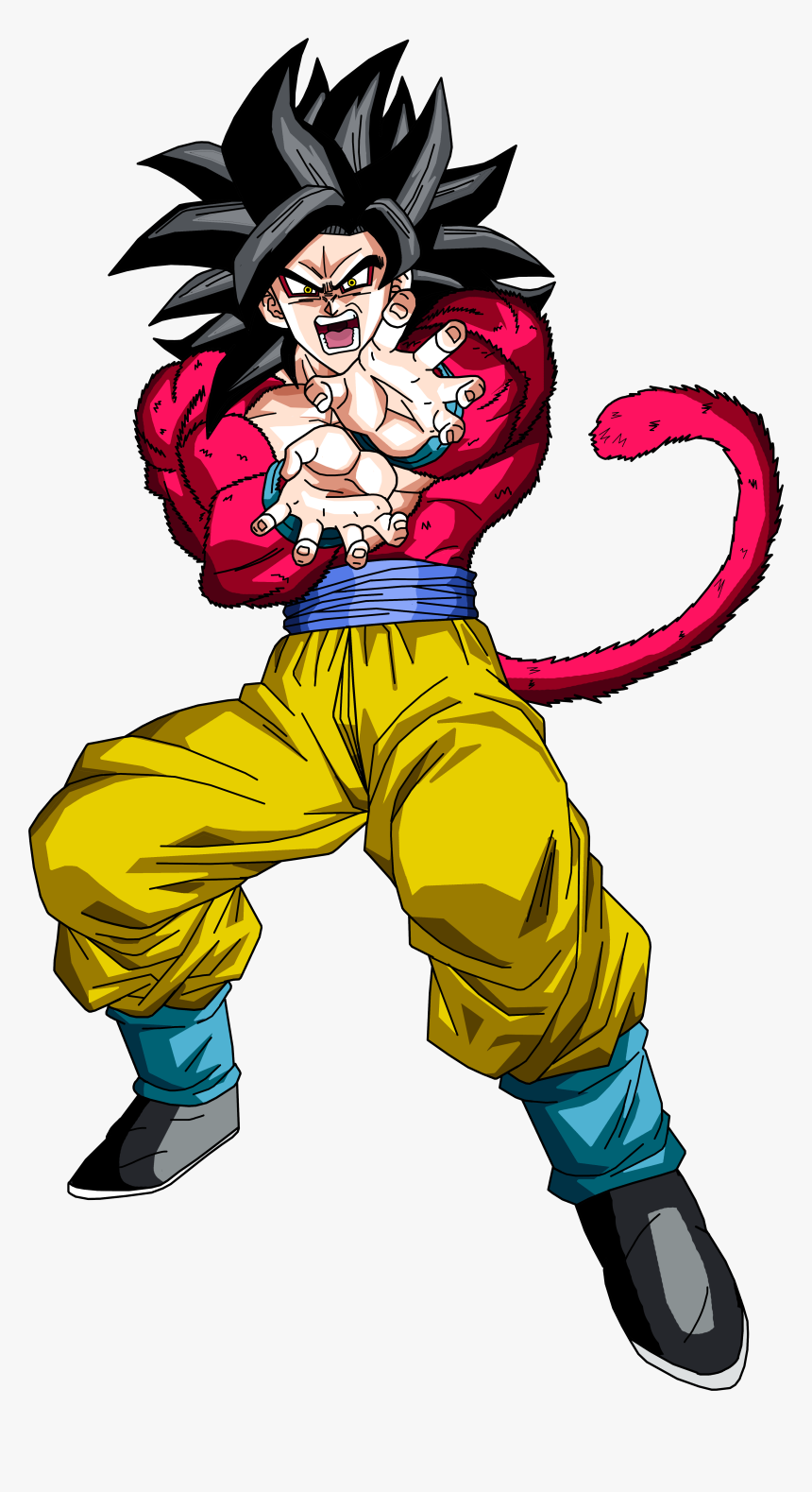 Goku SSJ4 render [SDBH World Mission] by Maxiuchiha22 on DeviantArt ...