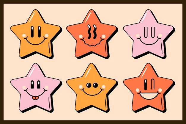 Free clip star faces, Download Free clip star faces png images, Free ...