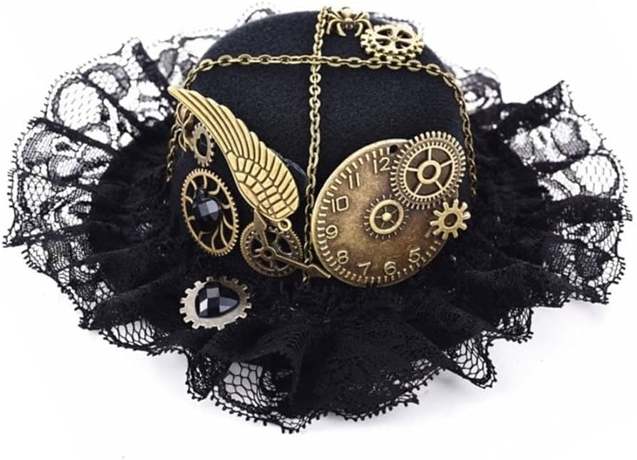 Retro Mini Steampunk Hat Gear Derby Hat Bowler Hat Steampunk Hat Lolita ...