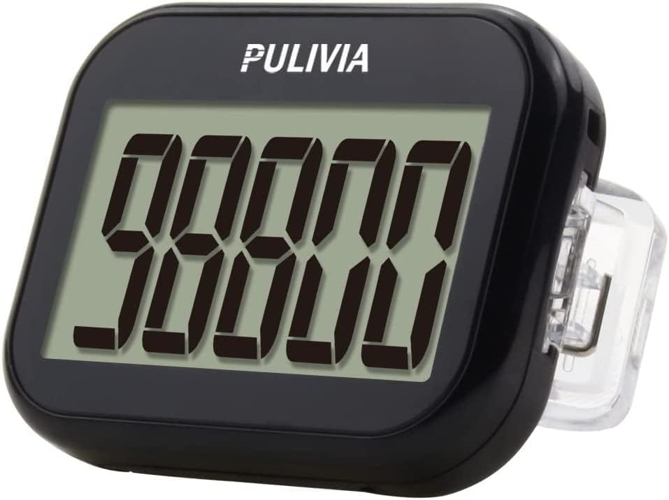 PULIVIA Pedometer 3D Step Counter for Walking, Accurate Step Counter ...