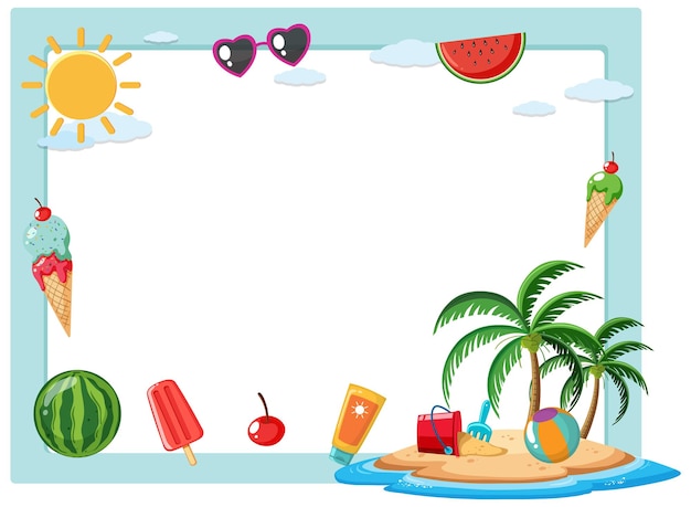 Free clip summer border, Download Free clip summer border png images ...