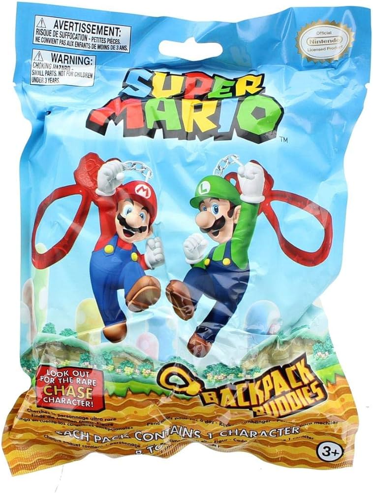 Super Mario Bros. Bag Clip Buddies - Rollo packs, assorted models ...