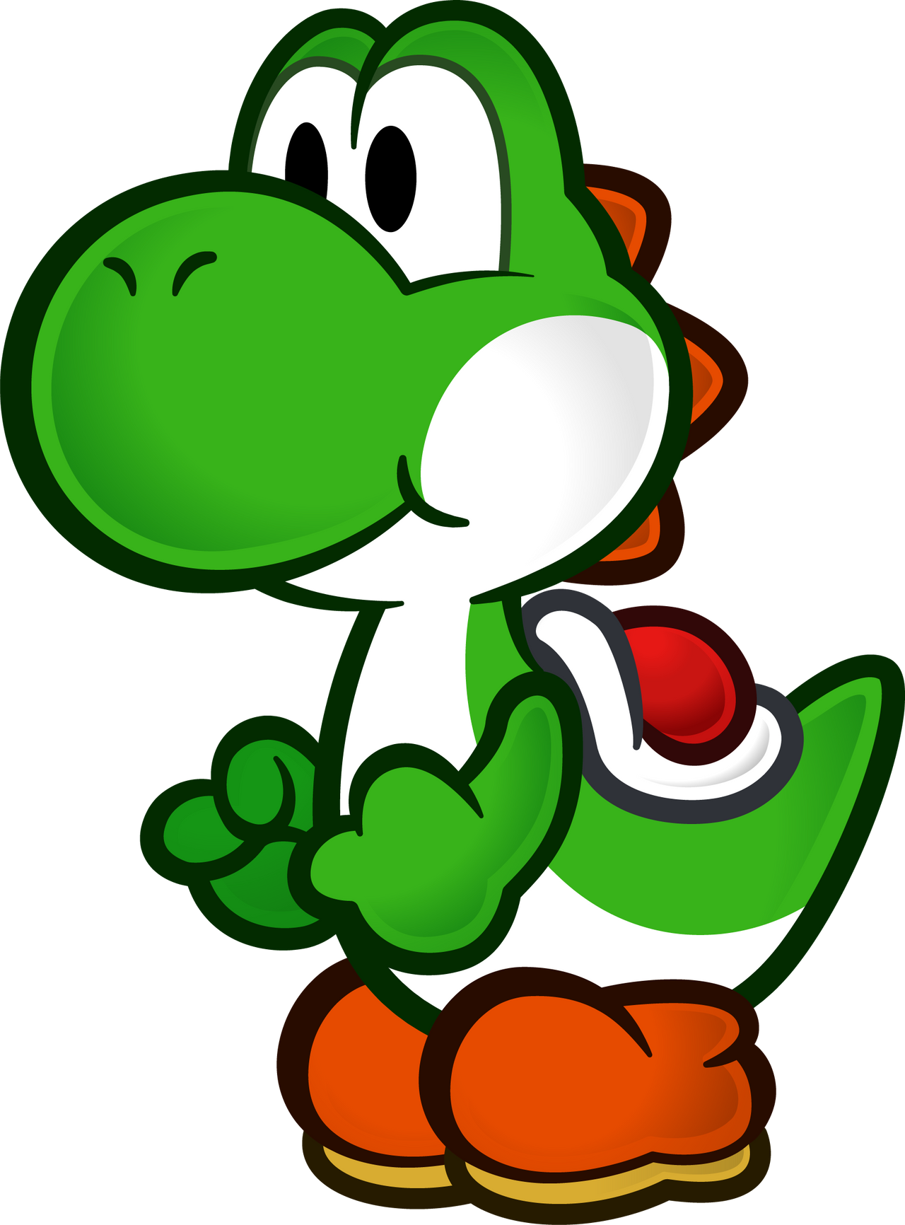 Paper Mario HD Sprite - Yoshi by Fawfulthegreat64 on DeviantArt - Clip ...