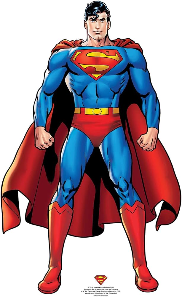 Star Cutouts SC4254 Superman Comic Style Small Cardboard Cut Out - Clip ...